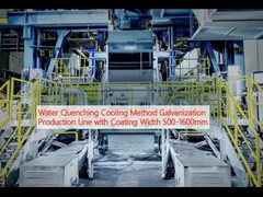Méthode de refroidissement par étanchéité à l'eau Ligne de production de galvanisation avec largeur de revêtement 500-1600 mm